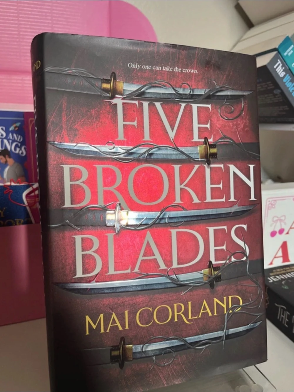 Five Broken Blades by Mai Corland - Red & Gold Hardcover
